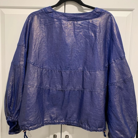 NWT- Elevenses Anthropologie Bubble Bomber Zip Jacket Sz M/L - Picture 2 of 14